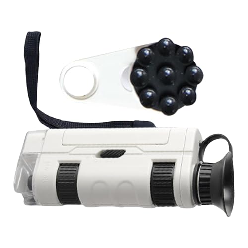 Microscopio Infantil - Microscopio portátil 100x | Juego Interactivo de Descubrimiento de Aprendizaje Prematuro Scopes Scientific Educational Jugues para Estudiantes de Primaria