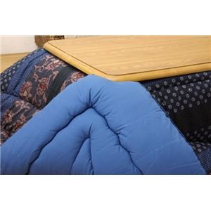 Amazon.co.jp: 国内プリント こたつ厚掛け敷布団セット 『万葉