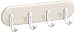 iDesign York BPA-Free Plastic Magnetic 4-Hook Key Rack - 1.2