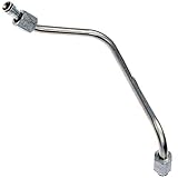 APDTY 115930 Exhaust Backpressure Sensor EBT Tube Pipe Fits Select 6.0L Diesel Engines (Mounted Under The Coolant Overflow Bottle Under The Hood; Commonly Needed Due To Excessive Carbon Build Up)