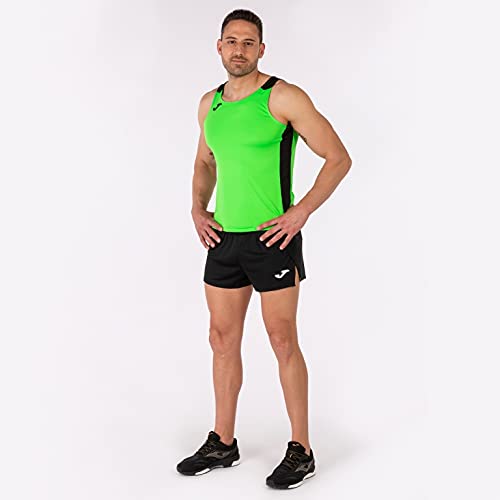 Joma Camiseta Tirantes Record II Verde flúor Negro, M