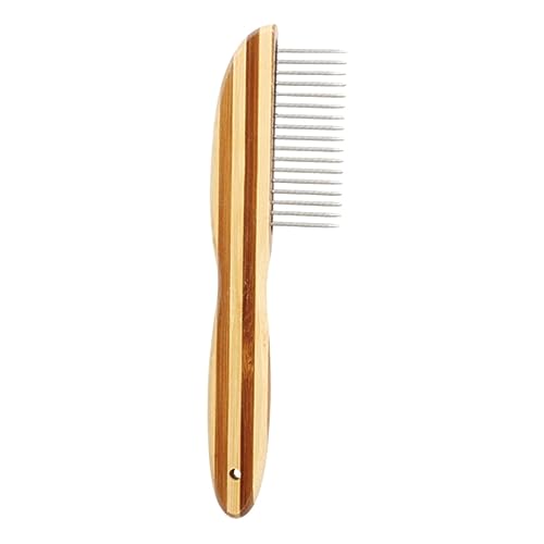 COLLBATH peine para mascotas peine para gatos peine de aseo para mascotas automático vacío pata dog brush cat hair brush peine desmaquillante para perros peine de aseo conveniente bambú