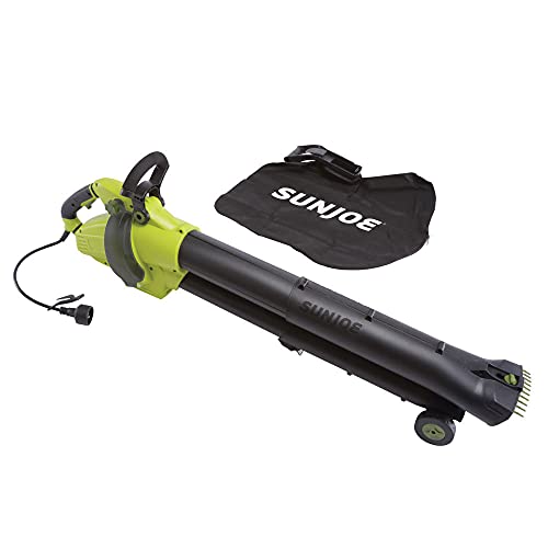 Sun Joe SBJ702E 13-Amp, 250-Mph 3-In-1 Outdoor Electric Vacuum/Mulcher/Blower, Variable Speed, Telescoping Frame, Leaf Grabbing Teeth by Sun Joe - Used condition - US$63.28