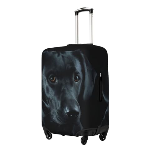 Black Dog Travel Luggage Cover Fits 18-32 Inch Luggage, Elastic Suitcase Cover Protector with Concealed Zipper for Wheeled Suitcase Tsa Approved2