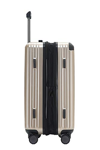 Münicase M816 TSA-slot, koffer, reiskoffer, trolley, kofferset, harde schaal, boardcase, champagne, Großer Koffer - Image 4