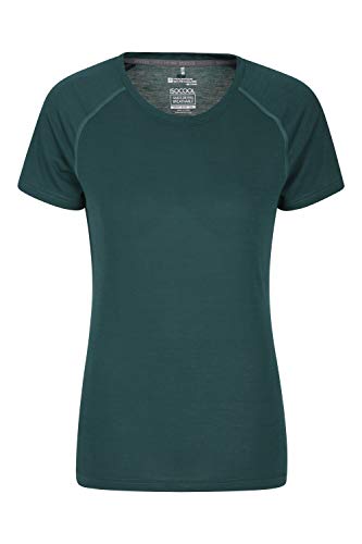 Preisvergleich Produktbild Mountain Warehouse IsoCool Technisches Damen-T-Shirt - Rundhals-T-Shirt, Kurzarmhemd, Damenoberteil mit UV-Schutz, atmungsaktiv Grün 44