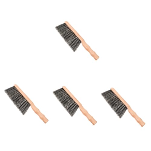 FOMIYES 4pcs Fireplace Accessories Hand Broom Indoor Broom for Grill Cleaning Brush