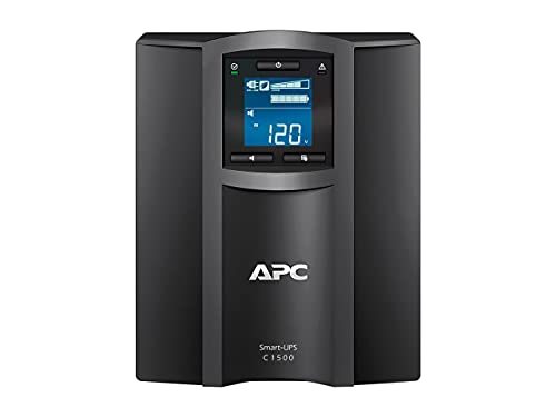 Image of APC 1500VA Smart UPS with SmartConnect, SMC1500C Sinewave UPS Battery Backup, AVR, 120V, Line Interactive Uninterruptible Power Supply