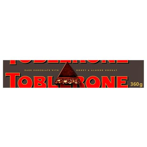 Toblerone Chocolate Negro Suizo con Miel y Turrón de Almendras - Barra...