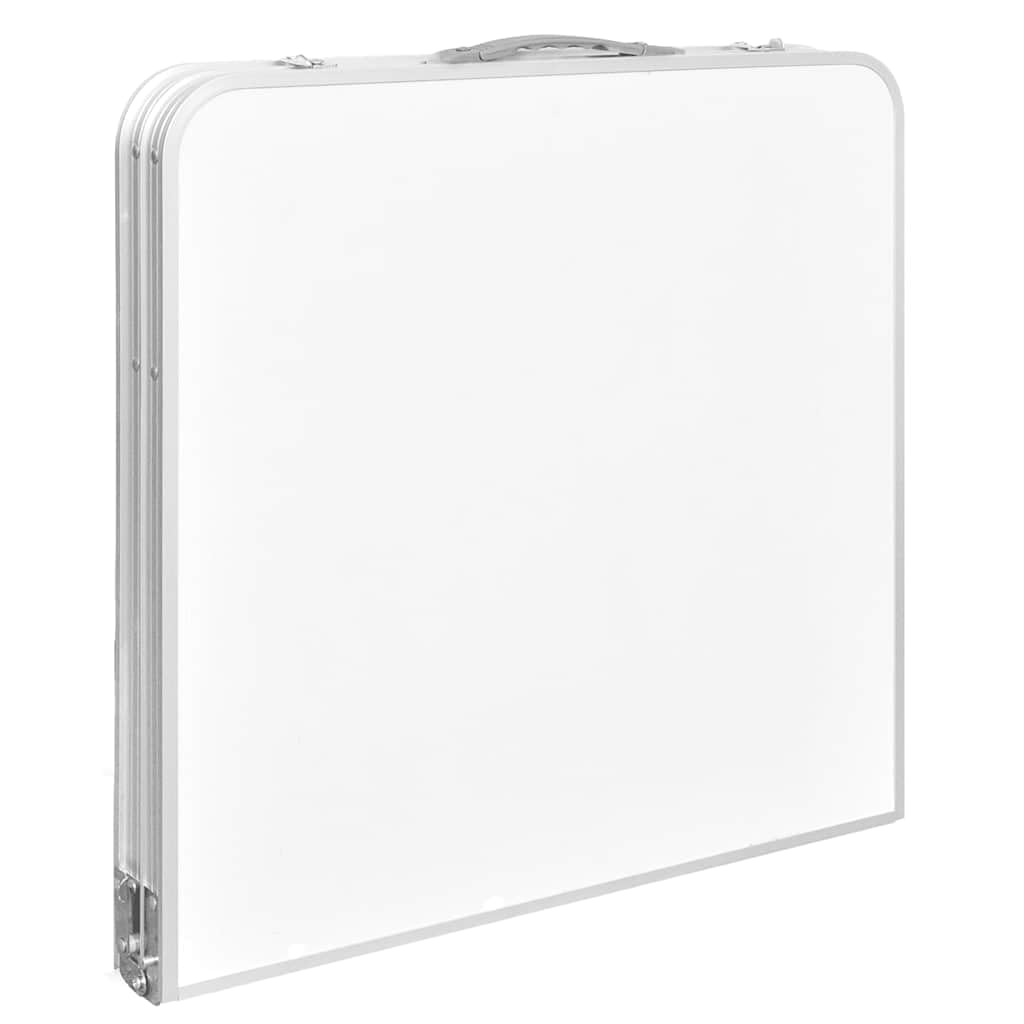 Höhenverstellbarer Campingtisch, zusammenklappbar, leichtes Aluminium, 120 x 60 cm, für Outdoor-Freizeitaktivitäten, Wandern, Grillabende und Picknicks, Campingmöbel Essentials