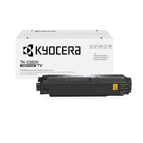 Image of KYOCERA TK-5382K Black Toner Cartridge for ECOSYS MA4000cifx / MA4000cix / PA4000cx Model Laser Printers (1T02Z00US0)