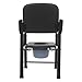 Heavy Duty Bedside Commode for Elderly Adults, Bedside Commode Chair for Toilet, Load 550 lbs, Potty Chairs with Arm&Seat for Hospitals, Homes, Nursing Homes