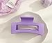 1Pc Purple Hair Claw Clips,One Size Hair Clips,Retro Hollow Women Fashion Strong Large for Washing Face Ultra-light Styling Accessories Girls,Purple,Barrettes,Beauty and Personal Care