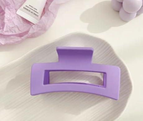 1Pc Purple Hair Claw Clips,One Size Hair Clips,Retro Hollow Women Fashion Strong Large for Washing Face Ultra-light Styling Accessories Girls,Purple,Barrettes,Beauty and Personal Care 1