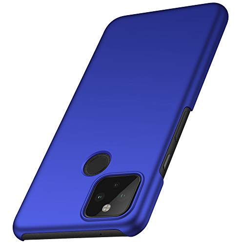 anccer Funda Google Pixel 5 Ultra Slim Anti-Rasguño y Resistente Huellas Dactilares Totalmente Protectora Caso de Duro Cover Case para Google Pixel 5 (Azul)