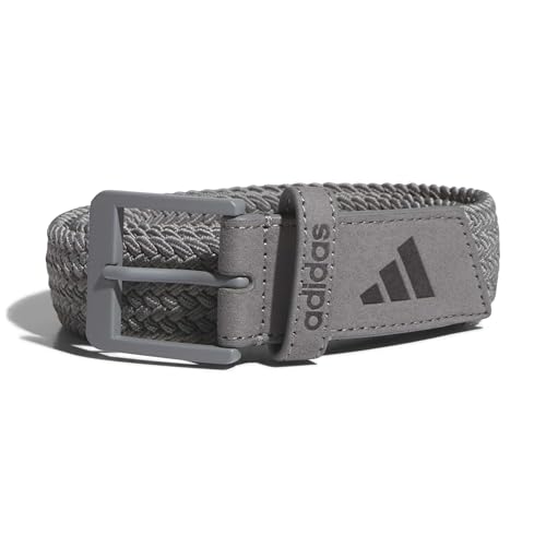 adidas Uomo BRAIDED STRETCH BELT, grey three, L-XL