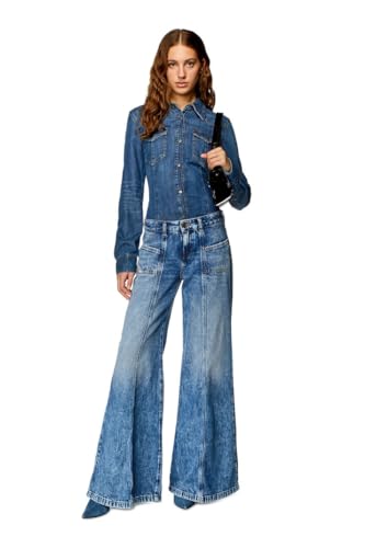 Diesel D-AKII Flared Jeans2