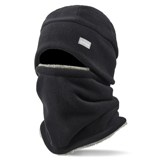 Sukeen Winter Beanie Hat Scarf Set for Men Women Warm Hat with Faux Fleece Neck Warmer Cold Weather Caps for Cycling Outdoor