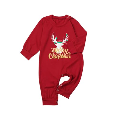 Sudadera Navidad Familia Set Parejas Divertido Suéteres Navideños Cuello Redondo Feo Coordinado Jersey Navidad Para Papá Mamá Niños Reno Manga Larga Sudadera De Navidad Suave Casual Sweatshirt, rojo