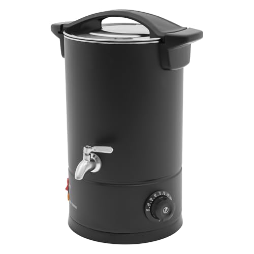 Cutycaty Wachsschmelzer für Kerzen 8L/10L/12L/15L Wachsschmelzgerät für Kerzenherstellung 1800W Elektrisch Wachsschmelztopf, Edelstahl Kerzenwachsschmelzer mit Ausgussheizung, 30-110°C (8L)