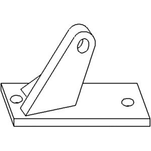 Compatible with Ford New Holland Bracket LH Ref. 14 Part No: A-C7NND932A
