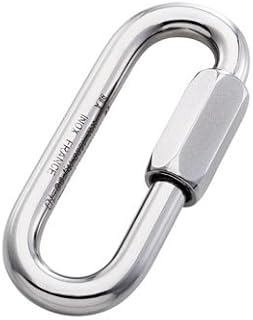 Steel Quick Link Long Stainless Plated, 7 mm.