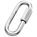 Steel Quick Link Long Stainless Plated, 7 mm.
