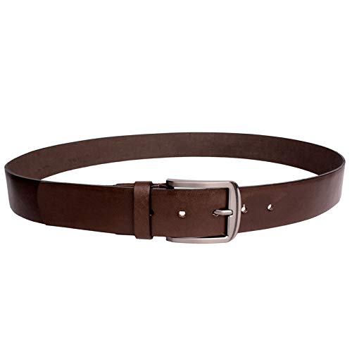 Cinto Masculino Social em Couro 40mm Marrom com Costura 115