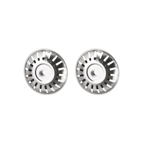 2 piezas colador y tapón para fregadero de cocina diámetro 80 mm miniatura 2