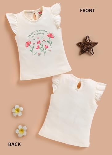 Image of LuvLap Baby Girls 100% Cotton Half Sleeve Girls Top Pack of 4
