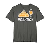 Normandie Beurre & Cidre France Mont-Saint-Michel Französisch T-Shirt