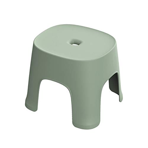 Yebobo Small Banc Antidérapant Table Basse en Plastique Simple Tabouret Adult épaississement Tabouret pour Enfants pour Chaussures Court Tabouret Vert Cover