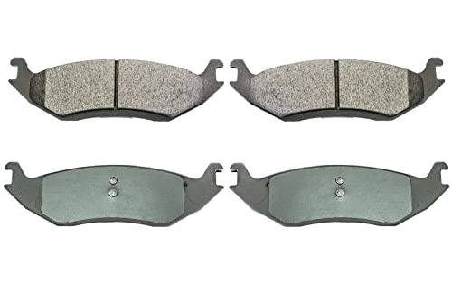 Image of Rear Ceramic Brake Pads Kit Replacement For Dodge Durango Chrysler Aspen 2005-2018 Ram 1500
