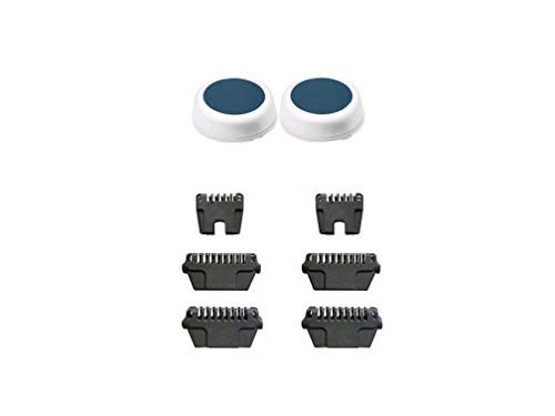 Replacement Thermicon Refill Tips + 2 Small Buffer Refills for NONO Hair Removal Epilator 8800 MINI Pro 3 and Pro 5 (4 Wide &2 Narrow)