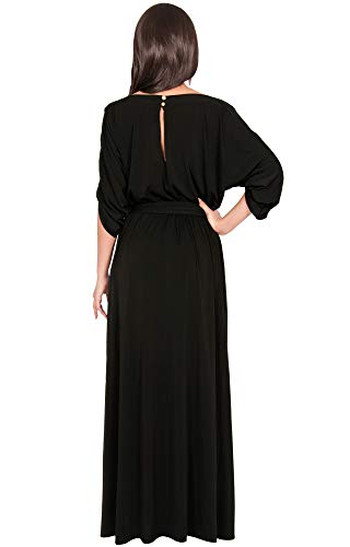 Image of KOH KOH Womens 2026 Flowy Formal Batwing Sleeve Evening Casual Gown