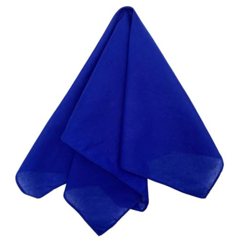 Image of MDSTYLE 100% Cotton Solid Color Bandana for Men & Women 22 inch x 22 inch Handkerchief Headband Scarf