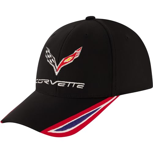Chevrolet Corvette Logo Baseball Hat with Curved Brim