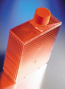 Corning CellBIND Surface HYPERFlask Cell Culture Vessel, Treated, Sterile, Bar Coded, 4 per Bag, 24 per Case