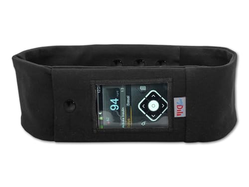 myDili Bauchgurt Pumpentasche für Insulinpumpen UNI - schwarz Diabetes-Zubehör