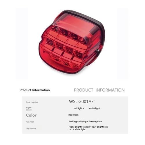 Feu arrière LED de qualité supérieure pour Road King et Dyna - 2