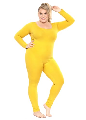 Image of STRETCH IS COMFORT Womens Plus Size Tank Unitard Athletic Rompers For Women