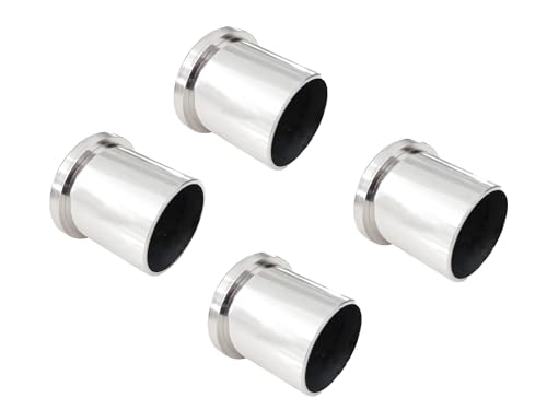 Image of Atlantic Wall to Wall Bracket Conceal for 1 inch Curtain Rod, Curtain Bracket, Rod Rail Bracket, Material Stainless Steel, Colour S.S Finish, 4 Pieces