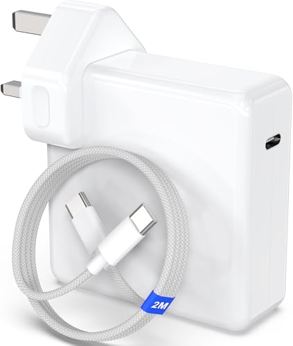 Mac Book Pro Charger 140W USB C Super Fast Laptop Charger for MacBook Pro 16 15 14 13 Inch MacBook Air M1 M2 M3 iPad Pro/Air Type C with 2 Metre USB-C Cable (Mac Book charger)