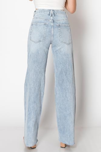 ONESO Wide Leg Jeans for Women Stretchy High Waisted BBL Jeans Trendy Boyfriend Baggy Mom Jean2