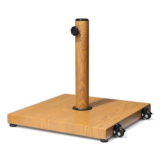 Best color umbrella pole for teak outdoor furniture Versatile Umbrella Stand with Wheels