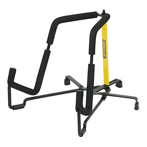 Hercules GS302B Travlite Soporte Compacto para Guitarra Eléctrica, Color Negro