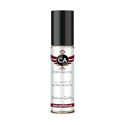 CA Perfume Impression of Noble &amp; Musc Unisex Fragrance Oil Floral Musk Scent Long Lasting Perfumes for Women &amp; Men Travel Size TSA Ready Mini Parfum Body Oil Roll-on 0.33 Fl Oz 10ml