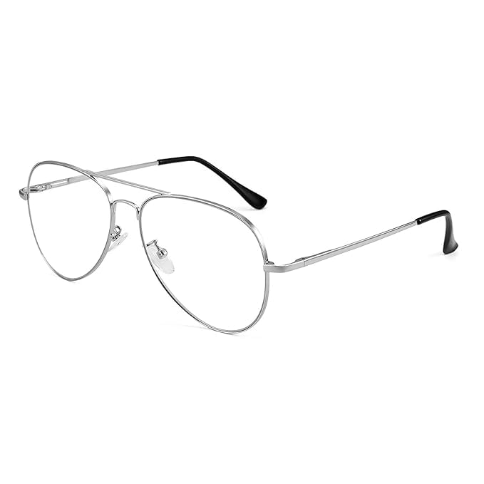 Image of Roshfort Unisex Aviator Blueray Block Uv Protected blue cut Computer Glasses spectacles Frame