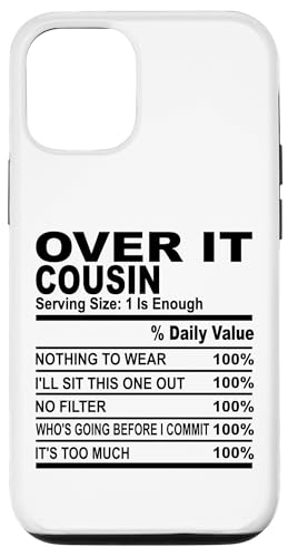 Over it cousins 皮肉ないとこ 男性 女性 楽しい家族 スマホケース iPhone 12/12 Pro 用