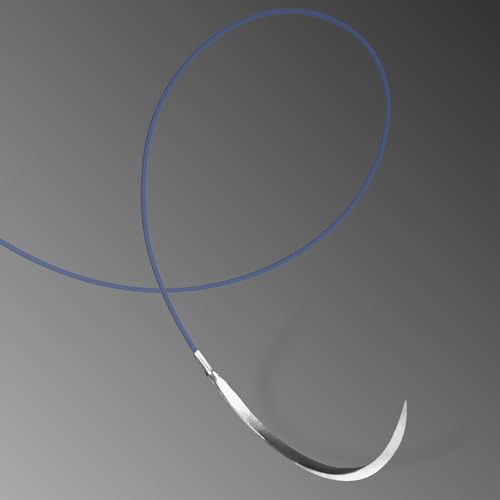 Image of PDO Suture 2-0, 3 /8 Round 24mm Reverse Cutting Needle (Comparable to PDS II), 35 inch